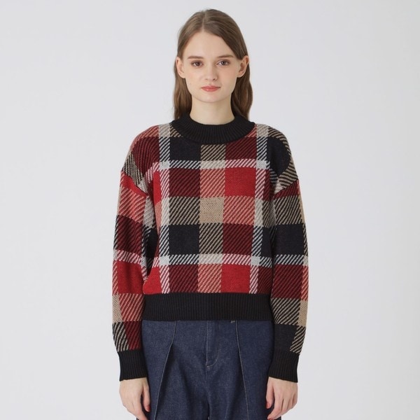 ブルーレーベルクレストブリッジ ソフトウールバックレースプルオーバーニット BLUE LABEL / BLACK LABEL CRESTBRIDGE｜ブルーレーベル
