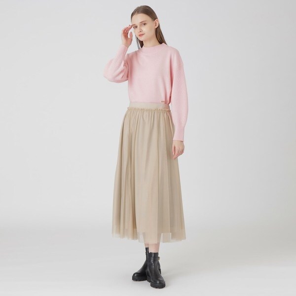 一部店舗限定】クレストブリッジチェック5WAYチュールスカート