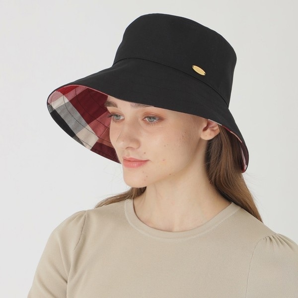 ブルーレーベルクレストブリッジ　リバーシブルハット　帽子　UVカット機能付き リバーシブルバケットハット | ブルーレーベル・クレストブリッジ(BLUE