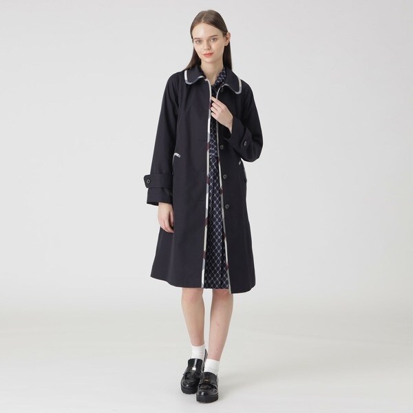値下げ バーバリー・ブルーレーベル 水色ウールコートS ブルーレーベル・クレストブリッジ(BLUE LABEL CRESTBRIDGE