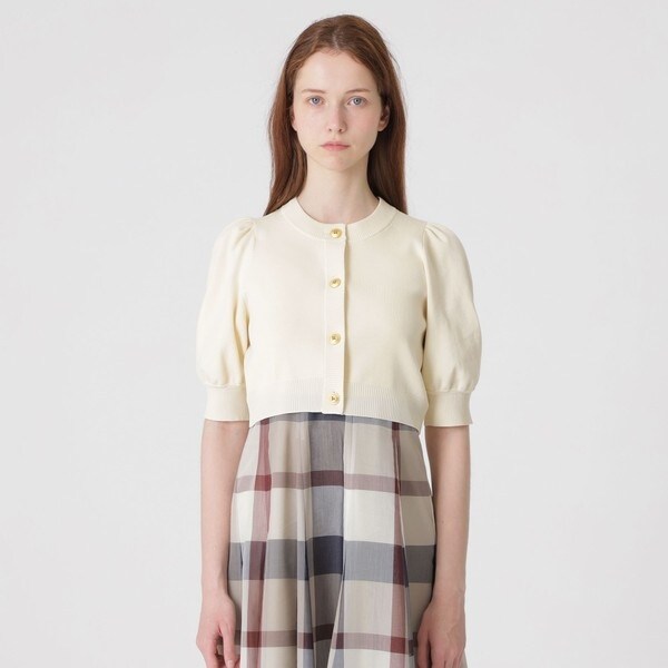 美人百花コラボ】ショートカーディガン | ブルーレーベル・クレスト