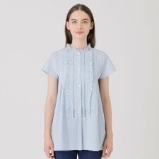 ライトタンブラーブロードチュニックブラウス