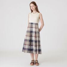 WEB限定】コットンミニ裏毛レイヤードドレス | ブルーレーベル  