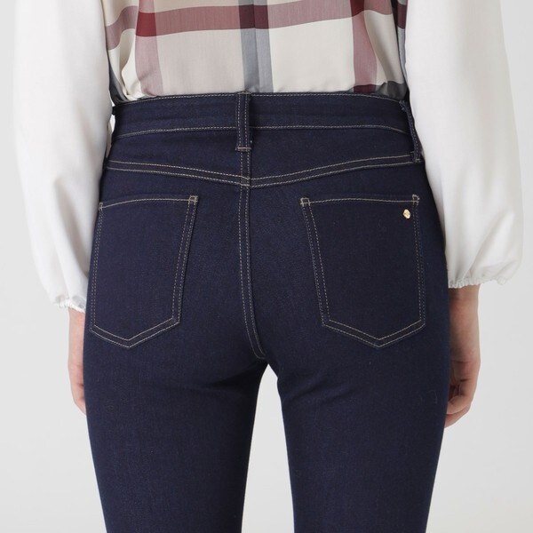 一部店舗限定】ハイストレッチクリアデニムスキニーパンツ | ブルー