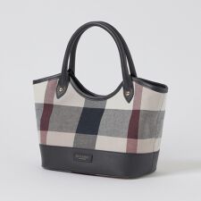 ブルーレーベル・クレストブリッジ(BLUE LABEL CRESTBRIDGE)のクレストブリッジチェックキャンバスレザー切替ミニトート