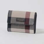 クレストブリッジチェックキャンバス二つ折り財布 | ブルーレーベル 