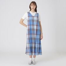 【限定カラーあり】【接触冷感】【吸水速乾】クレストブリッジチェッククールドライドレス