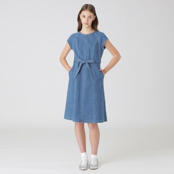 ブルークレストブリッジ　ジョーゼットビンテージドレス ジョーゼットビンテージドレス（ドレス）｜BLUE LABEL