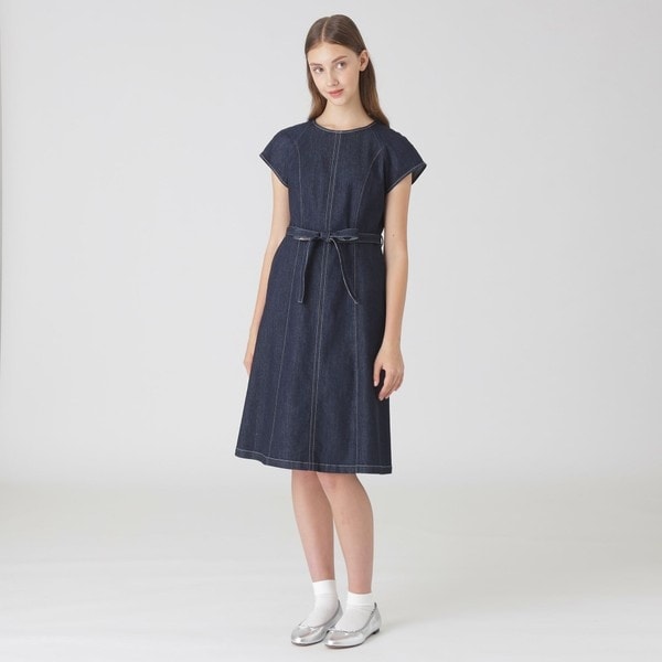 一部店舗限定】シルキータフタシャツドレス | ブルーレーベル