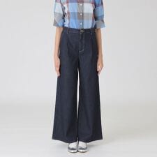ライトデニムワイドパンツ