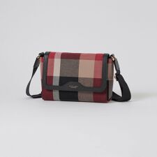 クレストブリッジチェックキャンバスかぶせショルダー