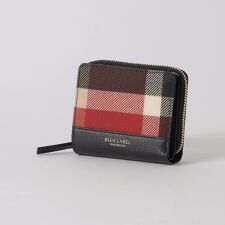 クレストブリッジチェックPVC二つ折り財布