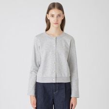 コンパクトソフト裏毛カーディガン