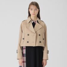 ブルーレーベル・クレストブリッジ(BLUE LABEL CRESTBRIDGE)のライトギャバジンショートトレンチ