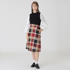 ツイードニットドッキングドレス