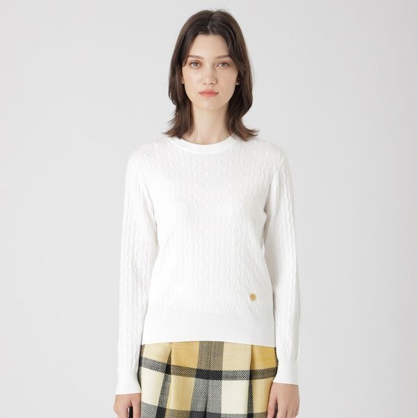 一部店舗限定】ウールミックスニットカーディガン | ブルー