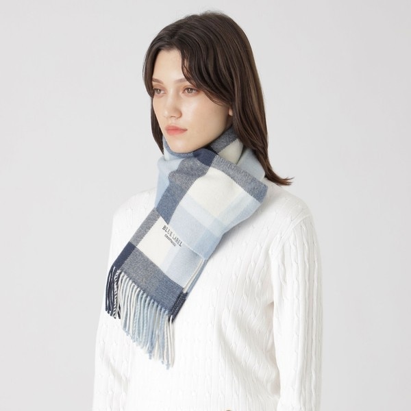ブルーレーベルクレストブリッジ✨リバーシブルフード付ショール　ポンチョ　チェック BLUE LABEL CRESTBRIDGE（ブルーレーベルクレストブリッジ）の