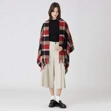クレストブリッジチェックフード付きストール
