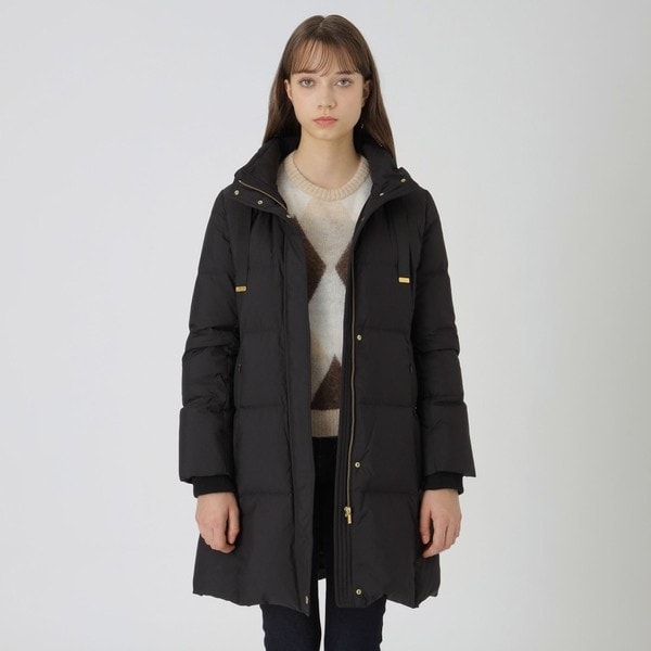 クレストブリッジチェックダブルフェイスロングコート | ブルー