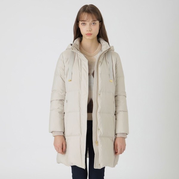 BLUE LABEL CRESTBRIDGE オフホワイトロングダウンコート