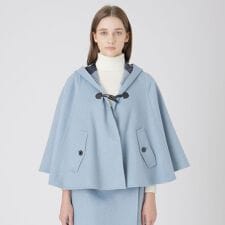 ブルーレーベル・クレストブリッジ(BLUE LABEL CRESTBRIDGE)の【取扱店舗限定】クレストブリッジチェックリバーポリウールケープコート