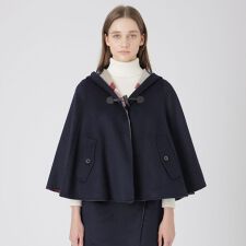 ブルーレーベル・クレストブリッジ(BLUE LABEL CRESTBRIDGE)の【取扱店舗限定】クレストブリッジチェックリバーポリウールケープコート