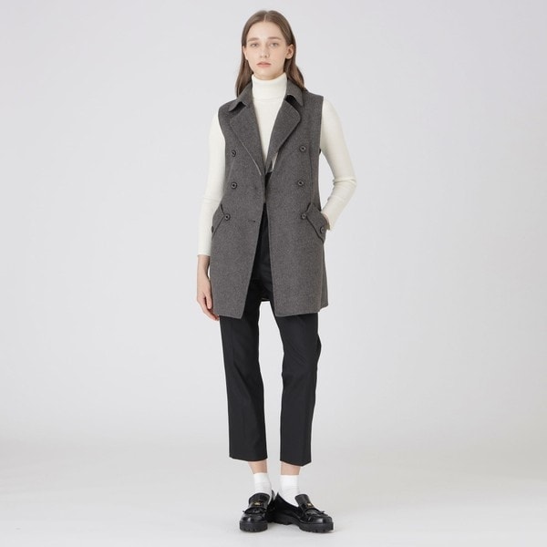 ファインウールダブルビーバーショートコート | ブルーレーベル