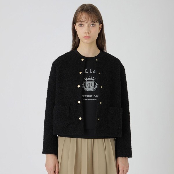 未使用★ ブルーレーベルクレストブリッジ　ブレザー　ブラック　ジャケット　ウール WEB限定】ウールブークレージャケット | ブルーレーベル