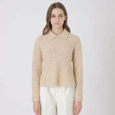 ラメスパンコールニット