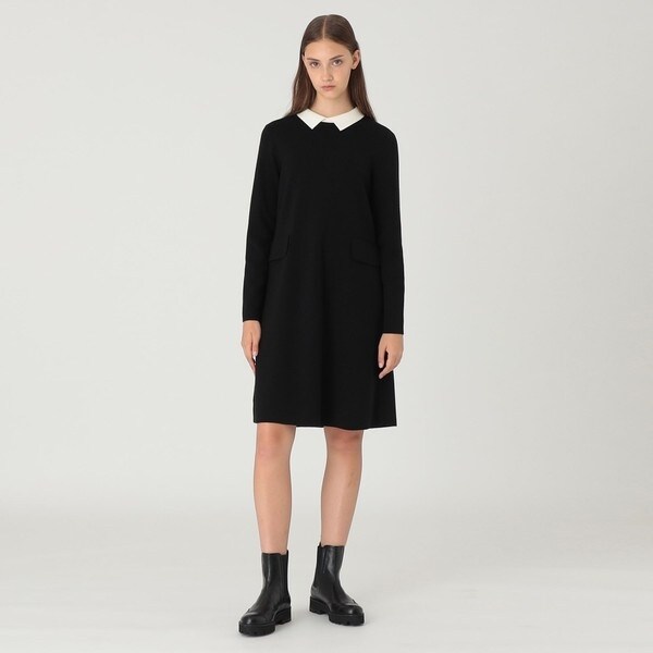 クレストブリッジチェックエアリーブロードドレス | ブルーレーベル