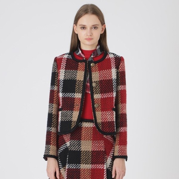 ファインウールダブルビーバーショートコート | ブルーレーベル