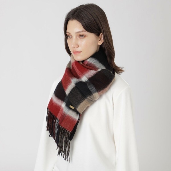 【BLUE LABEL】リバーシブルクレストブリッジチェックストール 一部店舗限定】リバーシブルクレストブリッジチェックストール