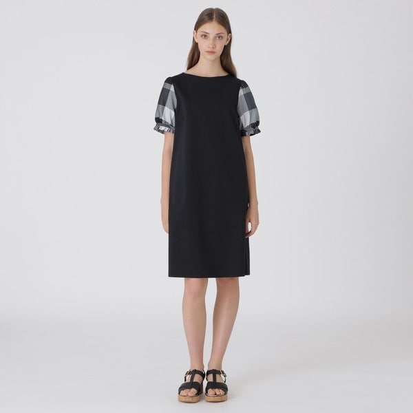 【美品】ブルーレーベルクレストブリッジ　ハイゲージポンチドレス　ワンピース BLUE LABEL CRESTBRIDGE（ブルーレーベルクレストブリッジ）の