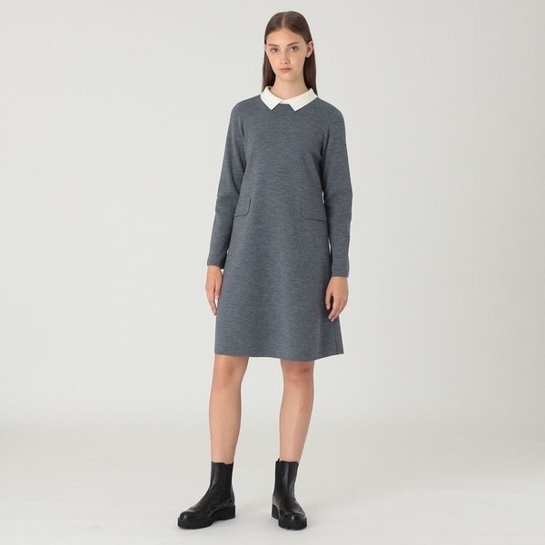 ツイードニットドッキングドレス | ブルーレーベル・クレストブリッジ