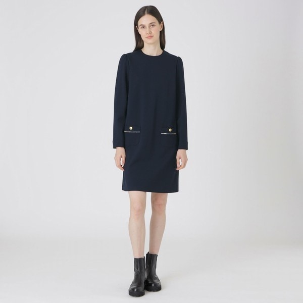 一部店舗限定】ベーシック裏毛フードワンピース | ブルーレーベル