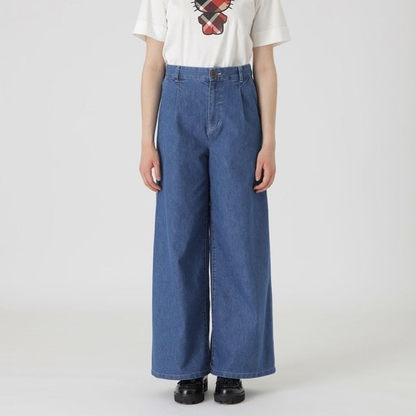 [�}���C]�yBLUE LABEL DENIM�z�y�ڐG�⊴�z���C�h�p���c/�u���[���[�x���E�N���X�g�u���b�W�iBLUE LABEL CRESTBRIDGE�j �l�C�r�[A