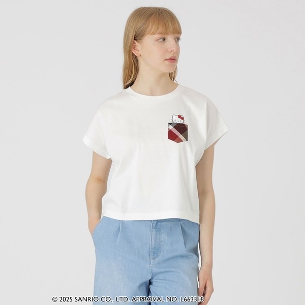 ハローキティコラボ】ポケットTシャツ | ブルーレーベル・クレスト