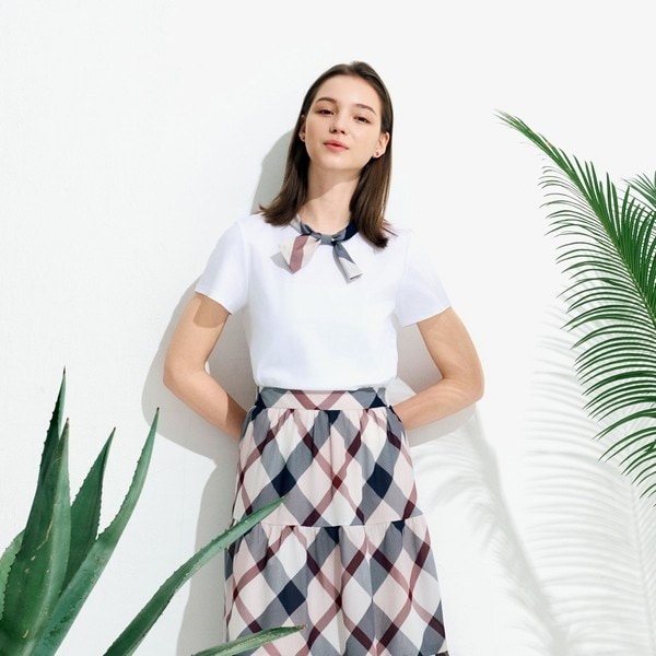 レディース BLUE LABEL CRESTBRIDGE ショルダーリボンカットソー