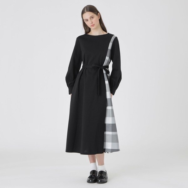 【完全完売品】ブルーレベルクレジットブリッジワンピース/36サイズ/グレー ブルーレーベル・クレストブリッジ(BLUE LABEL CRESTBRIDGE