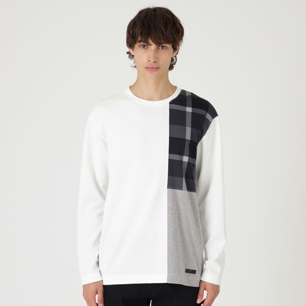 A★専用★ブラックレーベルクレストブリッジ★パッチワークハニカムTシャツ新品★ BLACK LABEL CRESTBRIDGE（ブラックレーベル・クレストブリッジ