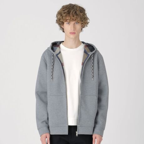 完売 ブルーレーベル クレストブリッジ ミニ裏毛 レイヤード パーカー  