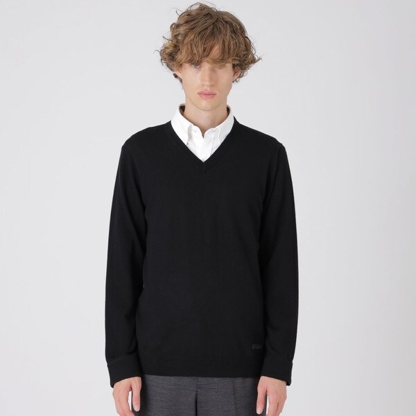 コンフォータブルVネックニット | ブラックレーベル・クレストブリッジ