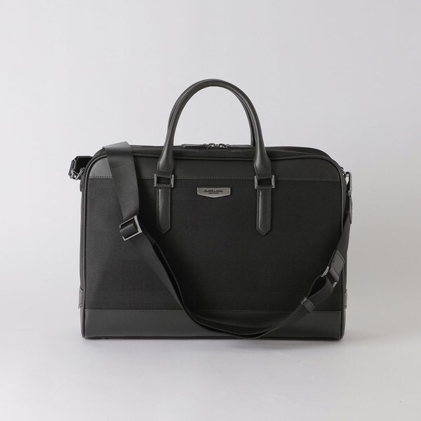 【美品】ブラックレーベルクレストブリッジ 2way ブリーフケース チェック　黒 セール】 シャドークレストブリッジチェックブリーフ