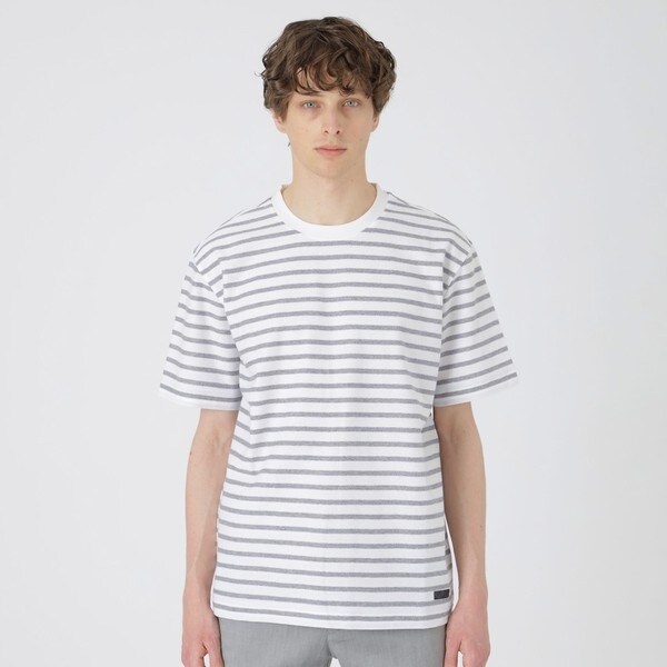 マーセライズアムンゼンボーダーTシャツ | ブラックレーベル・クレスト