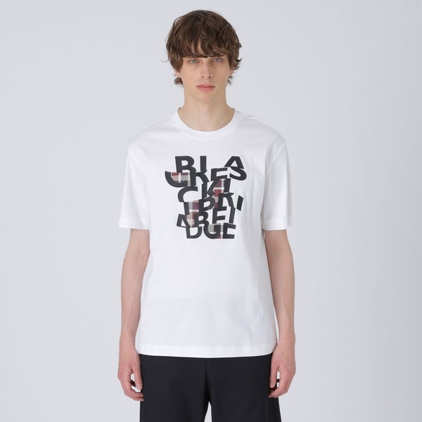 チェックコンビロゴグラフィックTシャツ | ブラックレーベル・クレスト ...