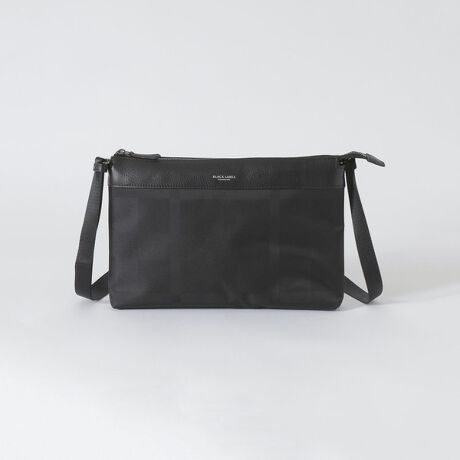 シャドークレストブリッジチェックサコッシュ | ブラックレーベル 