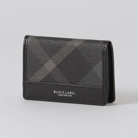 限定】クレストブリッジチェックPVCコインケース | ブラックレーベル 