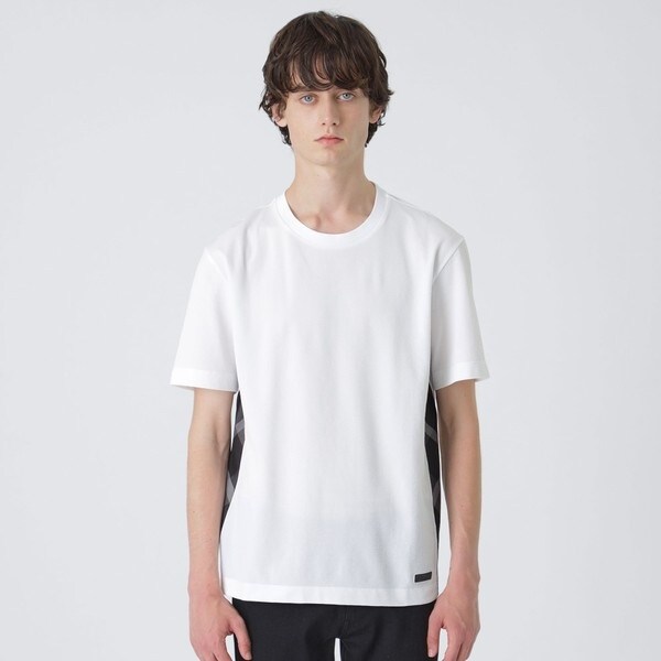 パーシャルチェックハイゲージサッカーTシャツ | ブラックレーベル