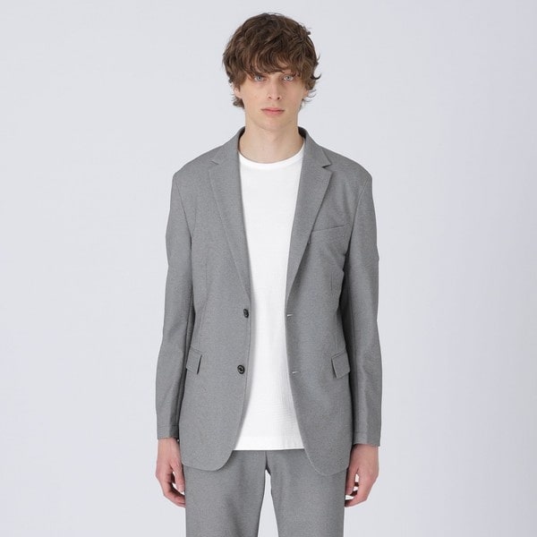 美品 narifuri テーラードジャケット 高機能 メッシュ グレー Lサイズ narifuri x Fred Perry】 mockrody tailored jacket(NFFP-05)を通販