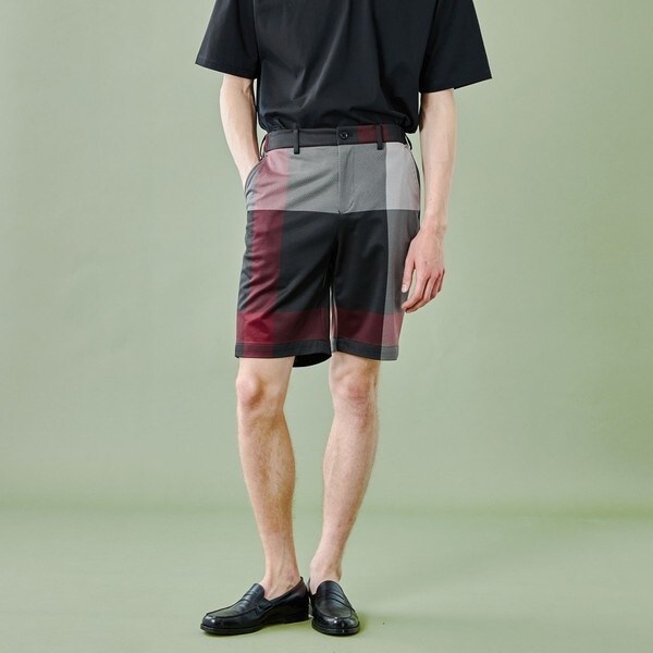 【美品】ブラックレーベルCB チェック柄ハーフパンツL WEB限定】ビッグスケールクレストブリッジチェックショートパンツ
